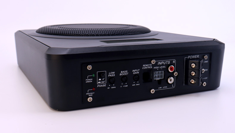 Factory Wholesale Car Audio Subwoofer 12V Seat-Mounted Ultra-Thin Subwoofer Electric Motorcycle Subwoofer