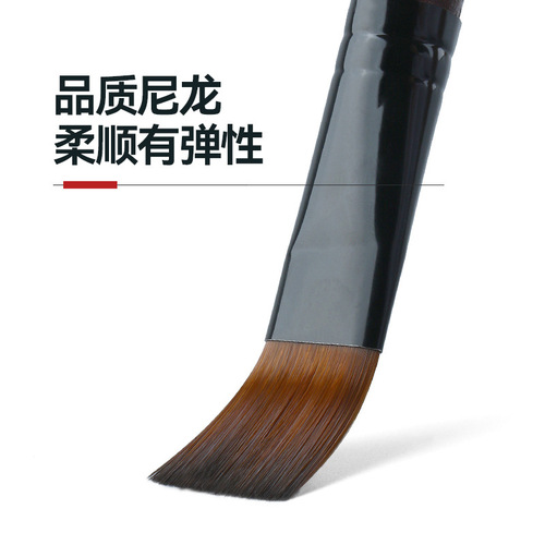 Gouache brush acrylic oil painting watercolor paint brush nylon brush set flat head beginner art student 6 sets