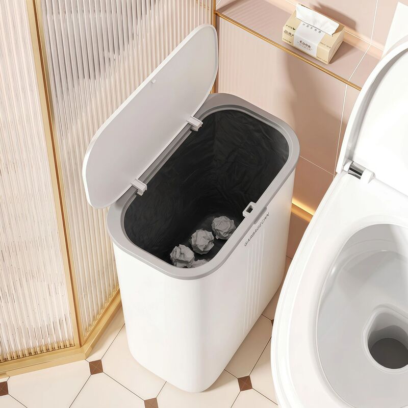 Bathroom Trash Can for Home Use, High-End Luxury, Large Capacity, Thickened, Press-Type, Narrow Gap Toilet Trash Can Bathroom Trash Can for Home Use, High-End Luxury, Large Capacity, Thickened, Press-Type, Narrow Gap Toilet Trash Can