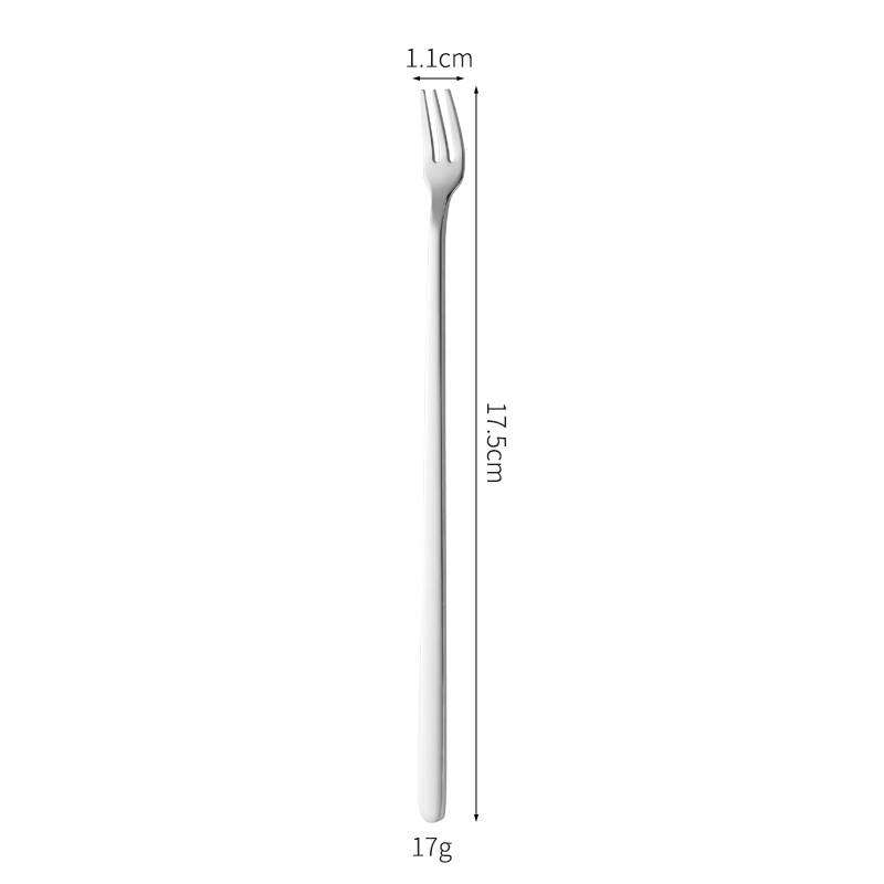 304-17cm 스퀘어 헤드 포크(내츄럴 컬러)
