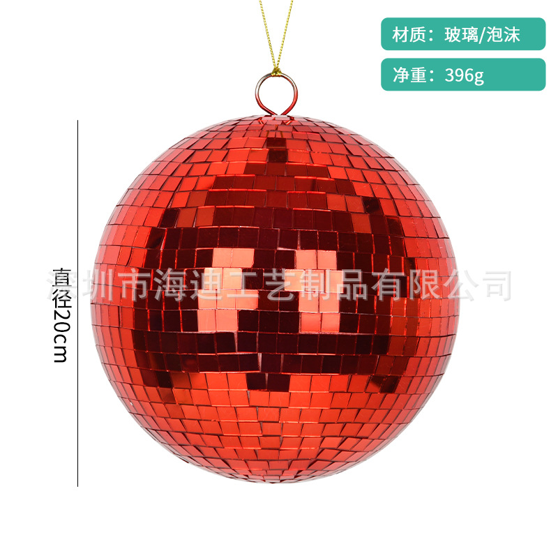 Espejo de vidrio de bar de boda ktvdisco discoteca iluminación de escenario bola láser oro plata bola reflectante roja