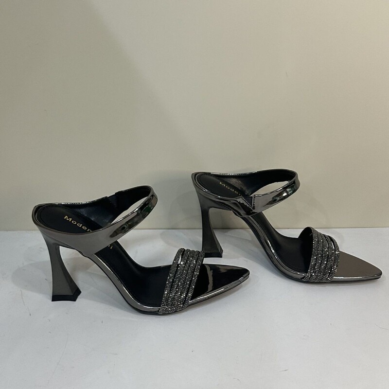 2026 Summer Rhinestone Strap High Heel Sandals for Women, Stylish Chunky Heel Outdoor Slippers