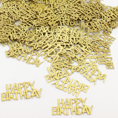 100pcs誕生日おめでとう色紙屑両面金葱誕生日舞踏会お祝い装飾道具スパンコール卸売り
