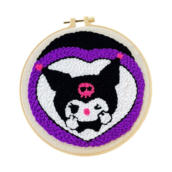 Purple Heart Kuro/M-Embroidery Hoop