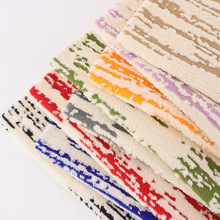 单面舒棉绒提花高山流水毛绒布 沙发垫 抱枕毛毯工艺面料现货批发