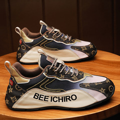 熱銷款直播男鞋拼色時尚包底鞋內增高網面休閒鞋春季透氣青年鞋子