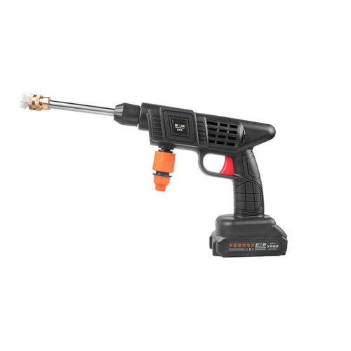 Wireless car washing machine high-pressure water gun car household powerful supercharged lithium battery rechargeable electric water grab car washing artifact