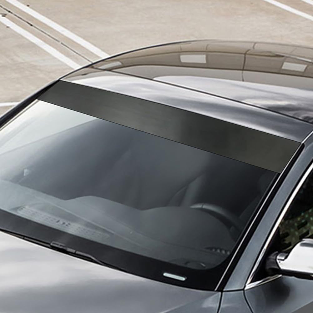 Amazon auto parabrisas banner decal para automóviles visores vinilo pegatinas mat negro