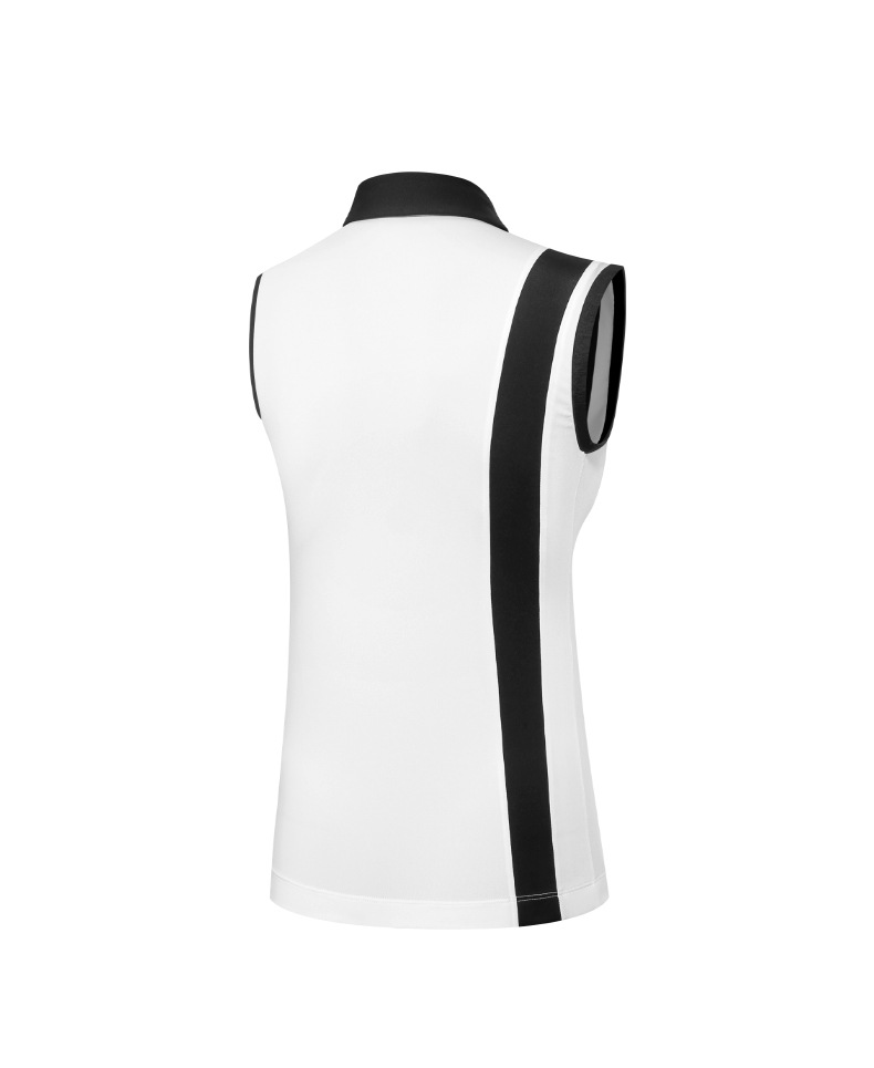 Áo thun không tay thể thao golf Moeyes Magic Eye co giãn cao, nhanh khô — M23YF014-Áo màu đen, M23QZ003-Váy ngắn màu trắng, M23YF014-Áo màu trắng, M23QZ003-Váy ngắn màu đen chi tiết 14