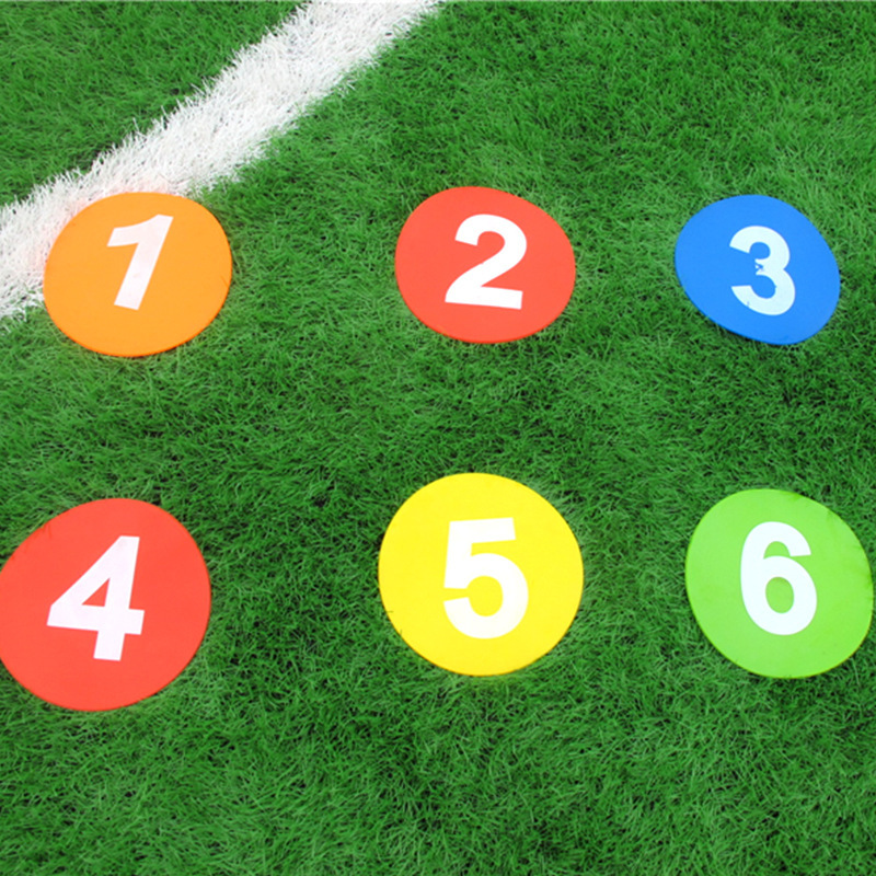 幼稚園フラットデジタルロゴディスクディスクランドマークサッカートレーニングロゴディスク障害物テニス9インチフロアマット|undefined