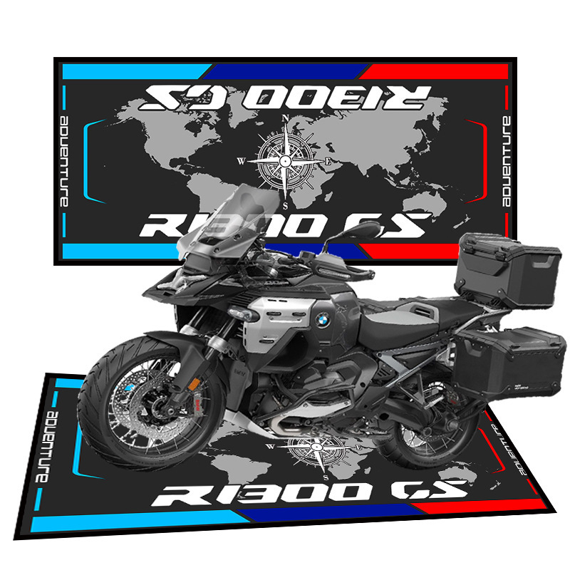 Cross-border Deplaceable Motorcycle Carpet Kawasaki Ducati Motorcycle Team Display Special Crystal Velvet Floor Mat Bedside Mat