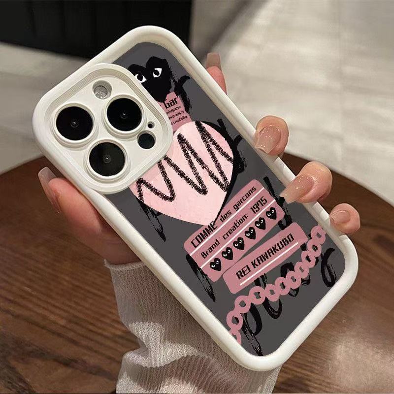 Graffiti Love Adecuado para iPhone 16pro funda para teléfono móvil Apple 15 anti-caída 14 Europa y América 13promax nuevo 12x