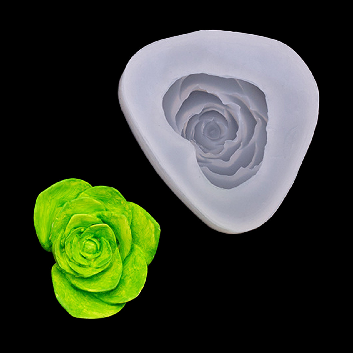 Flor tridimensional mariposa jabón hecho a mano molde de silicona flor chocolate epoxi yeso aromaterapia molde de vela amasado