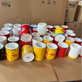 创意库存陶瓷笔筒简约多功能卓面办公文具收纳盒高颜值圆柱形笔桶