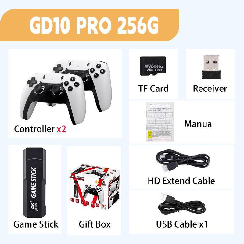 GD10 PRO consola de juegos X2 PLUS consola de juegos retro PSP Ares 4K HD consola de juegos inalámbrica