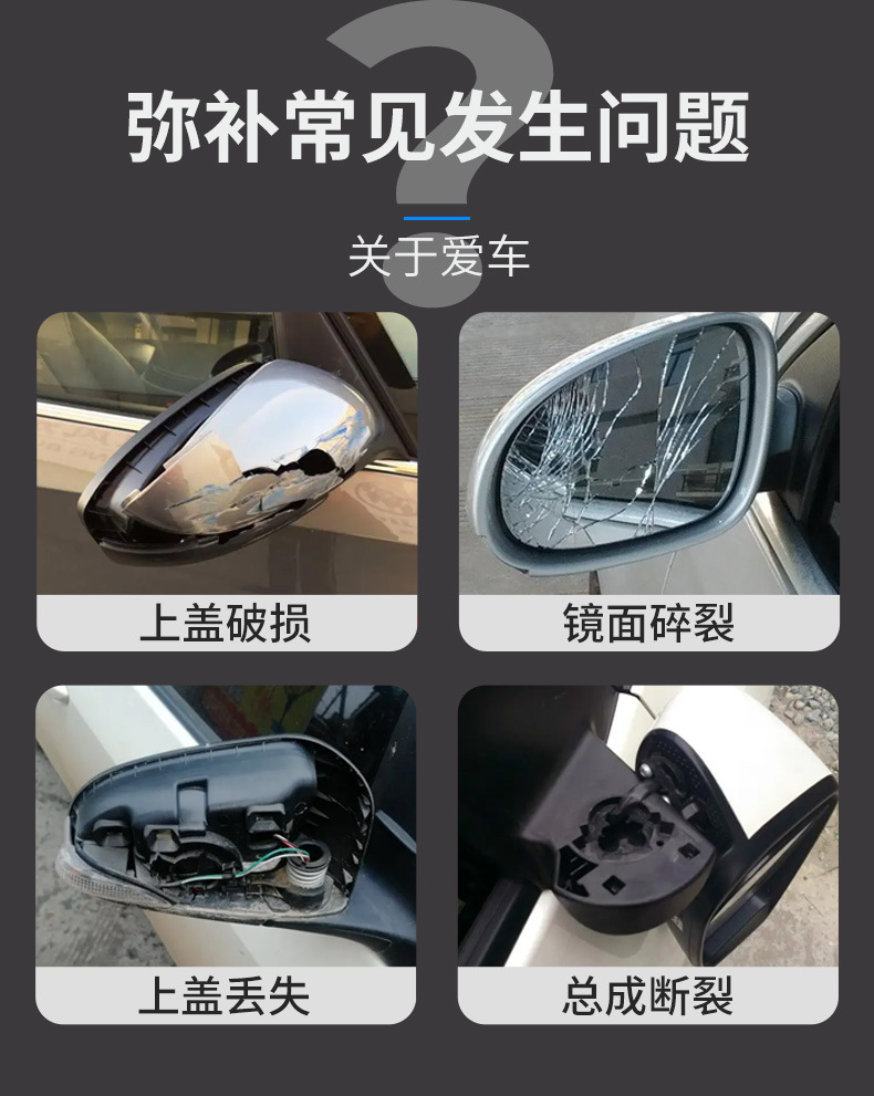 Suitable for 16-22 Chevrolet Malibu XL Rearview Mirror Housing Reversing Mirror Housing Reflector Cover with Paint