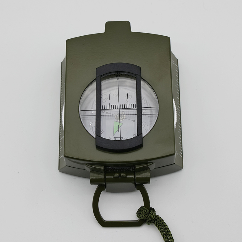 Brújula de Aleación de Zinc Estilo Americano K4580 del Fabricante Original, Brújula Multifuncional de Búsqueda de Norte, Brújula Luminosa para Campamento y Actividades al Aire Libre