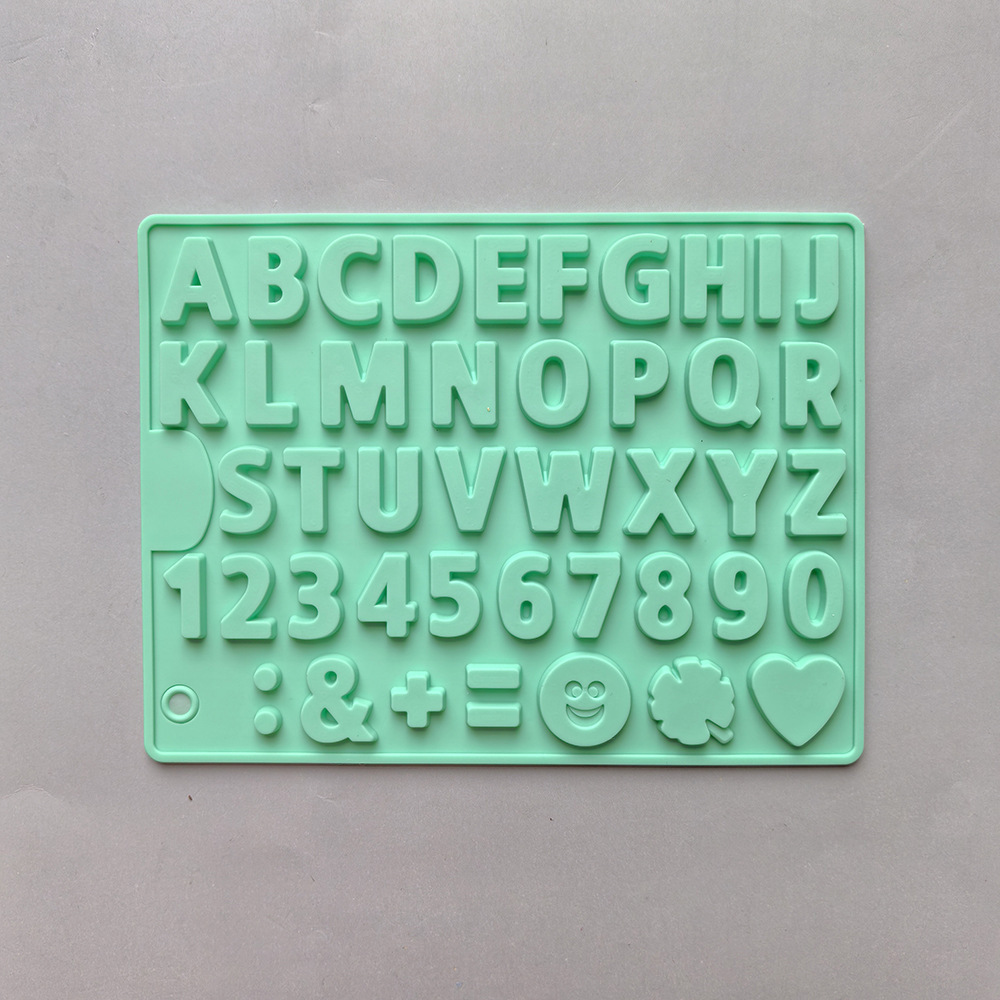 462 chocolate monoletra pastel de chocolate molde de silicona gelatina molde de torta de pan herramientas de horneado