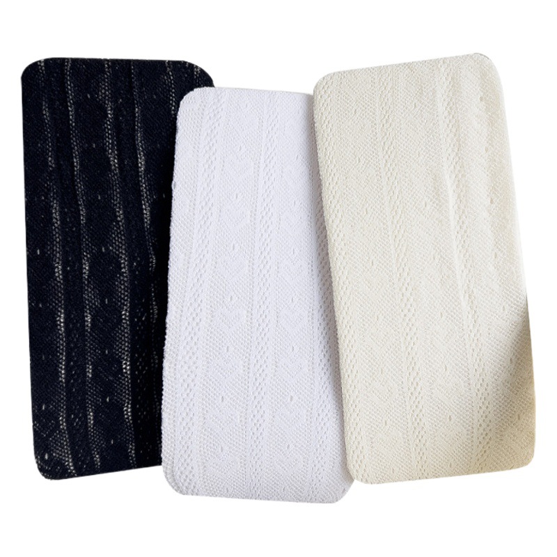 Primavera y verano calcetines de fondo fino francés Lolita corazón rayas verticales retro lindo hueco calcetines de red fábrica al por mayor