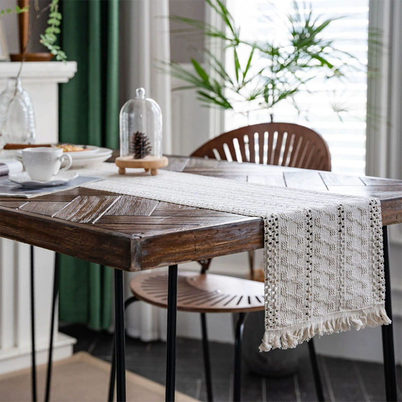 Woven rectangular decorations, wholesale, cotton and linen, American style, french style