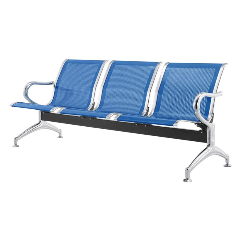 Silla de aeropuerto de acero laminado en frío de alta velocidad estación de tren cojín del asiento apoyabrazos opcional fila asiento público suministro directo de fábrica image 1