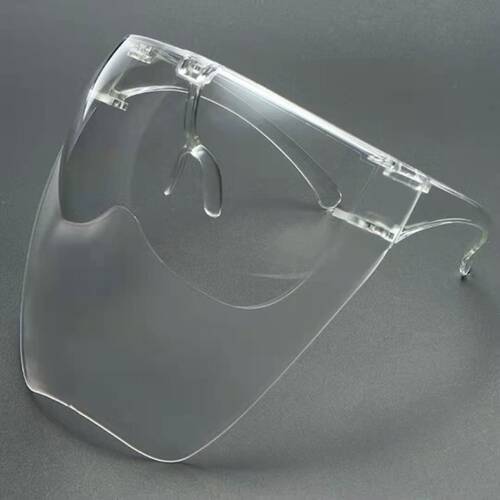 New matte anti-fog face shield transparent protective mask windproof and splash-proof face shield cross-border