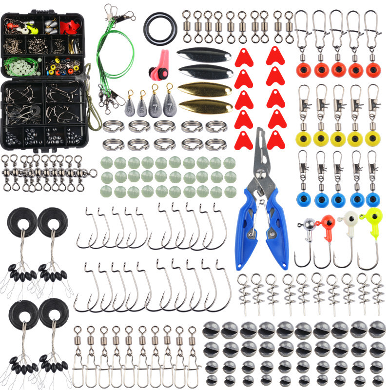 188 pieces of rock fishing accessories combination suit swivel crank hook Luya fishing gear fishing accessories sea fishing