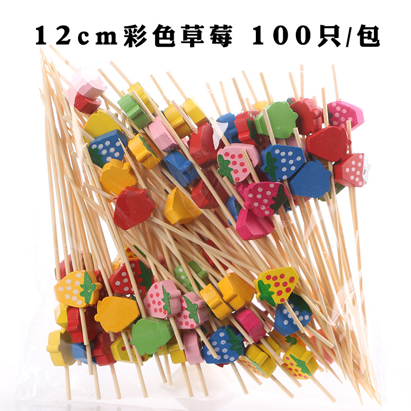 Fruit stick desechable flor stick