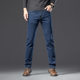 High-end Straight-leg Jeans Men's 2025 Spring Slim-fit Elastic Thin Casual Pants Retro Business Pants Men's Wear