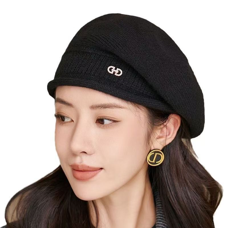 Damen Strickbaskenmütze Für Den Winter Warm Und Modisch_voghion.com