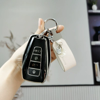 Car key bag – bag - geely-d-smart-4-key-noble-black-single-set-french-shell-pendant
