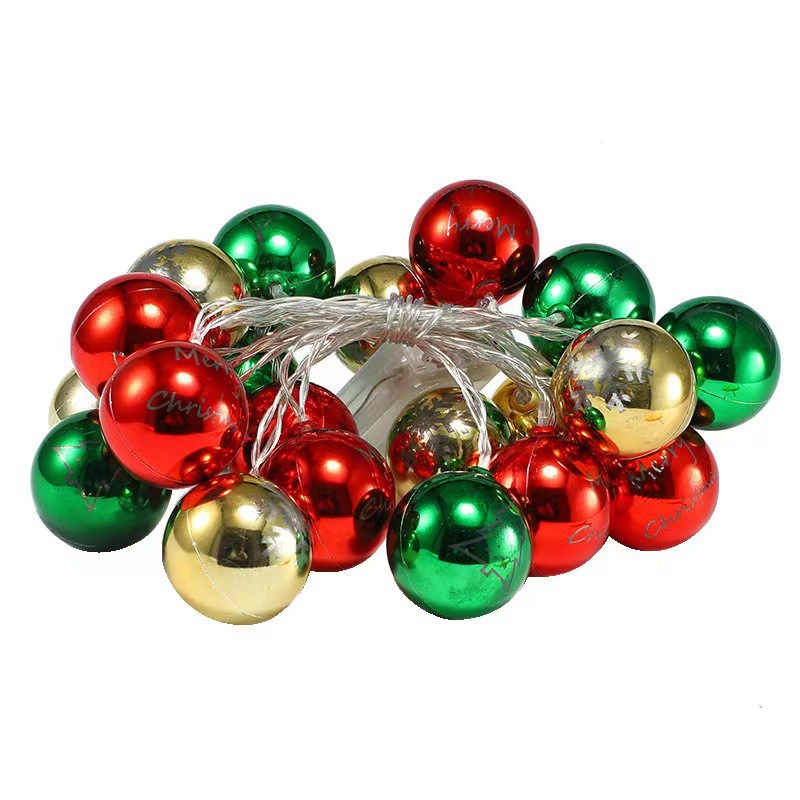 Navidad galvanizado estrella de la cadena de lámparas de árbol de Navidad colgante de atmósfera de la cadena de lámparas decorados interiores de Navidad bola led luz