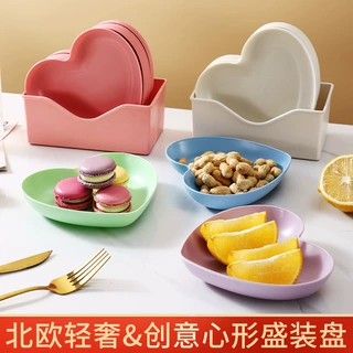 家用吐骨碟塑料吐骨头盘碟食品级耐摔残渣碟子餐桌垃圾渣盘吐骨盘