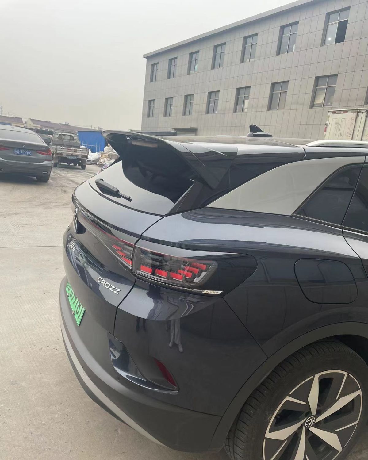 Suitable for Volkswagen Id4X/Id4Crozz Rear Wing Sports Punch-Free Fixed Wind Wing Id4 Blinds Rear Window Decoration