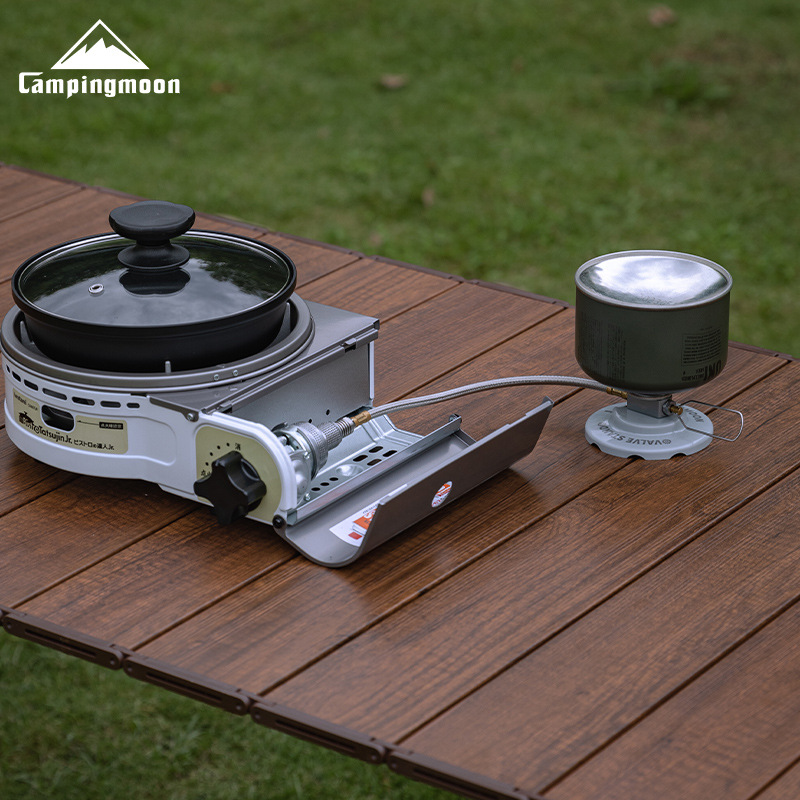 Coman accesorios de quemador dividido al aire libre cable de extensión de tanque de gas plana con válvula adaptador de tubo de extensión de estufa de camping