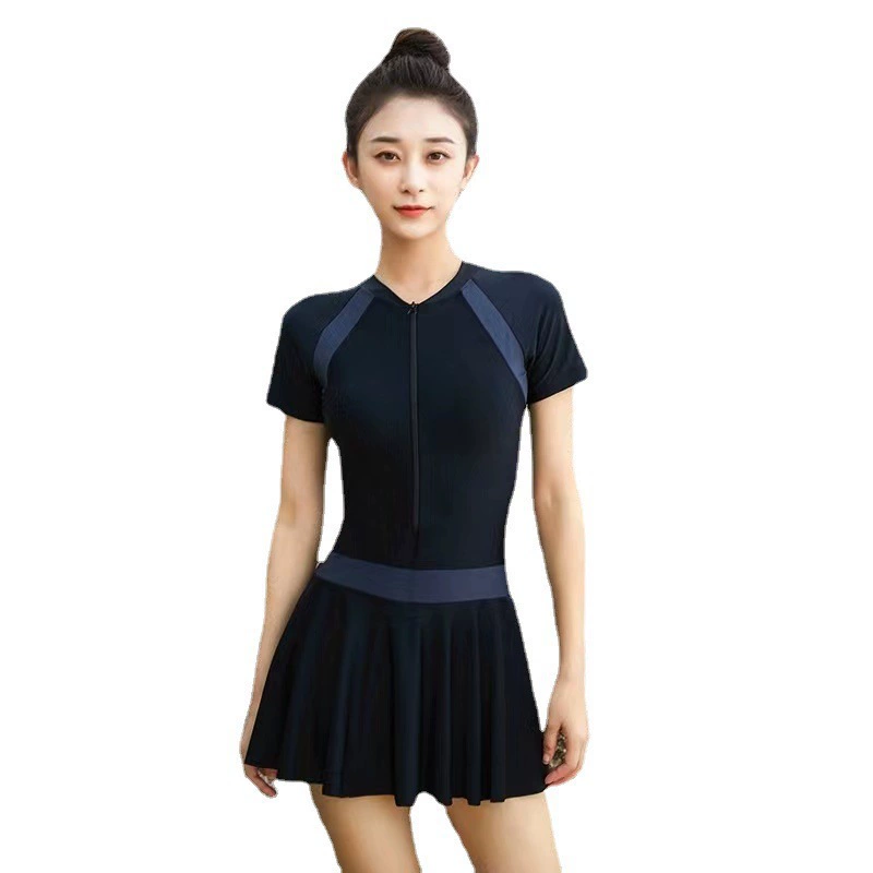 Quick-dry Swim Dress, Fitted Protective Underwear for Elementary Students, Sizes M–2XL