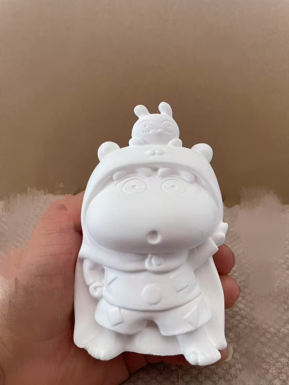 Frasco de Almacenamiento de Calabaza de Yeso en Blanco DIY para Pintar