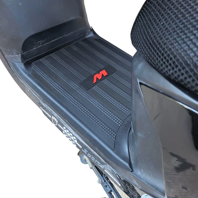 Suitable for Ninebot M385C/M395C full-cover foot mats, pedal pads, anti-slip rubber mats, electric vehicle modification accessories (Electric vehicle foot mat) - full-coverage-floor-mats-red-lettering-m385cm395c