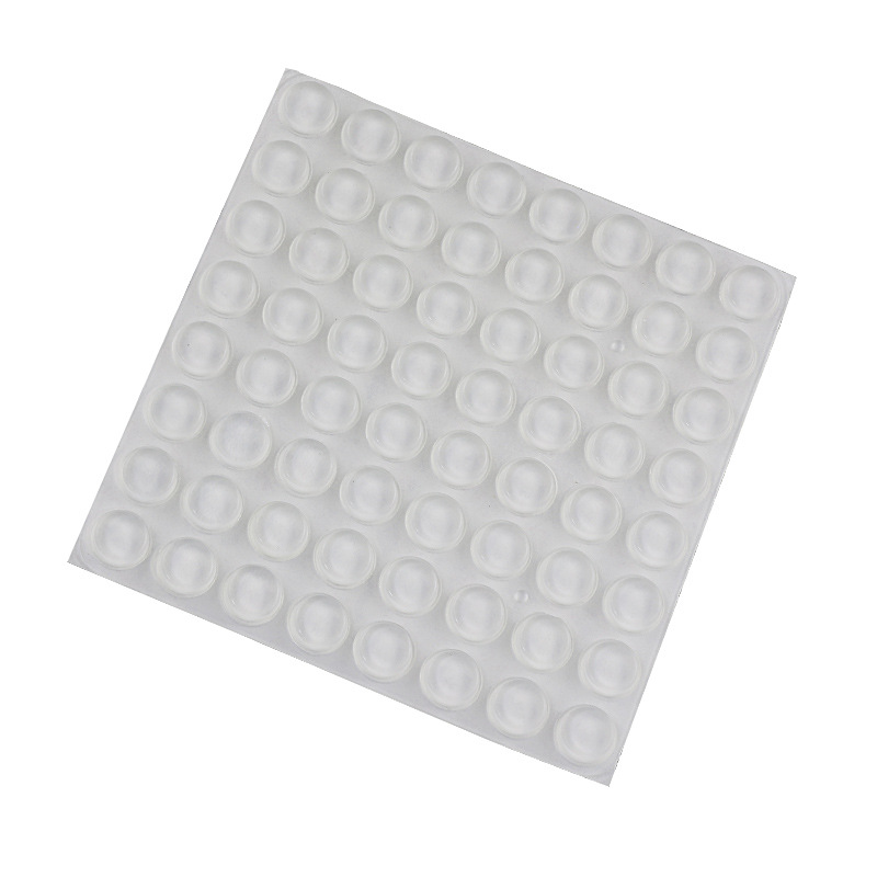 En stock autoadhesivo almohadilla de pie de silicona transparente mesa y silla antideslizante almohadilla anticolisión gabinete silenciador almohadilla de goma cojín de presión resistente al desgaste