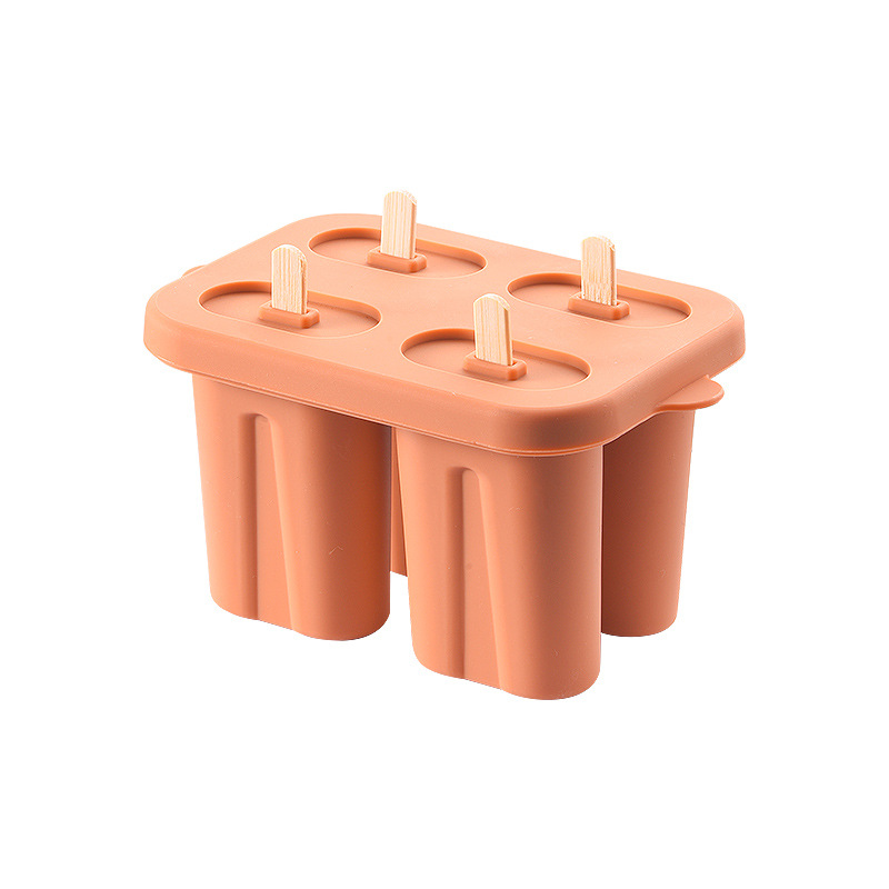 Verano casero de grado alimenticio de silicona de hielo bricolaje helado helado gelatina yogur recipiente para hacer helado molde