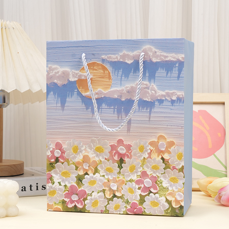 Baiyunhuahai 8001-3 (휴대용 밧줄 유화), 고품질 흰색 판지, 14x7x15