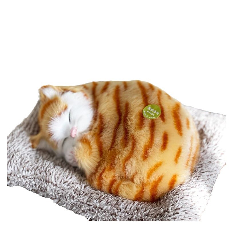 Simulación felina juguete de peluche con sonido puede llamar juguetes para niños animales muñecas gatitos adornos pueden llamar gatitos