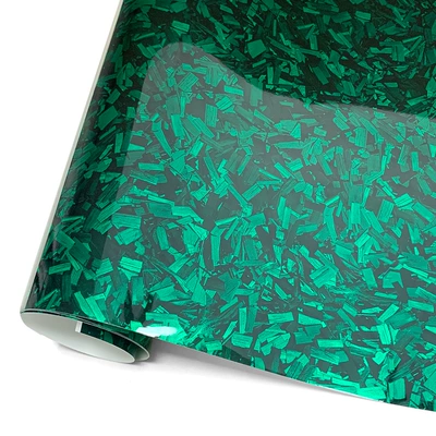 Body sticker — Color Changing Film, Glossy and - pet-carbon-breaking-film-lake-green-30cm30cm