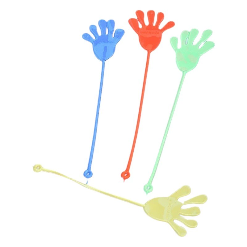 80 ностальгических игрушек эластичная телескопическая липкая ладонь Оптом Большая настенная ладошка трюк игрушка трюк маленькая рука