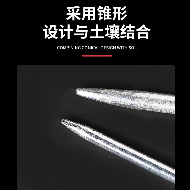 家庭用工事防雷接地線接地棒接地極電力避雷針冷亜鉛メッキ亜鉛メッキ棒接地装置|undefined