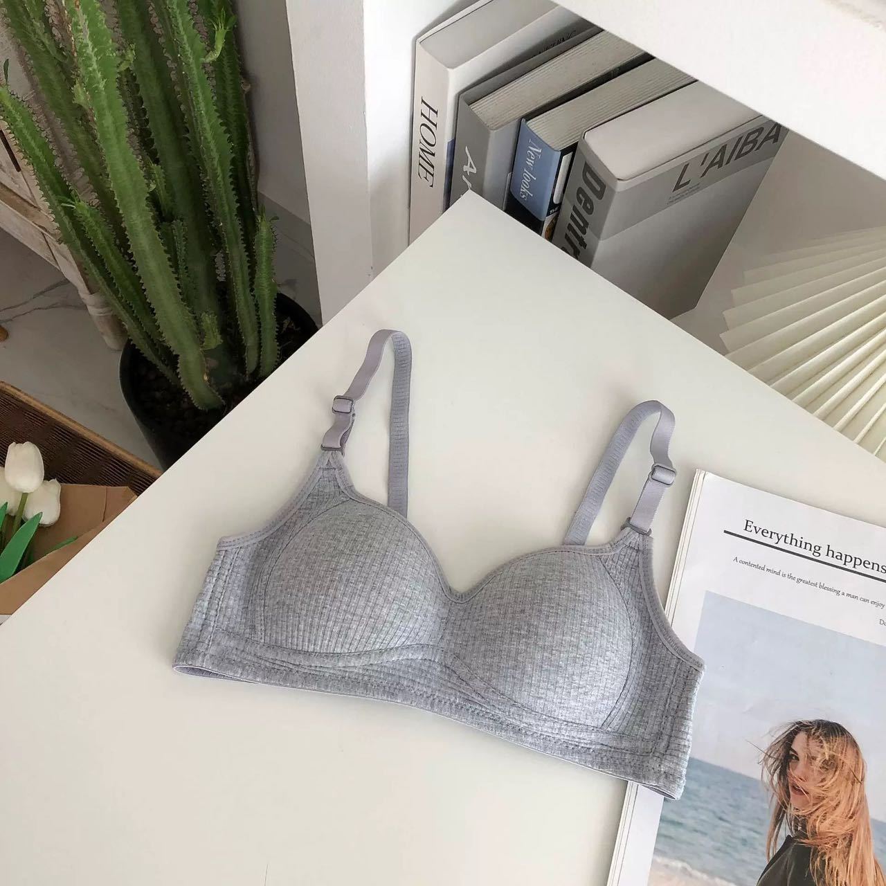 Ventas directas de fábrica comercio electrónico transfronterizo Sudeste de Asia Vietnam Tailandia damas burbujas encaje pecho pequeño recogido sujetador Tovin