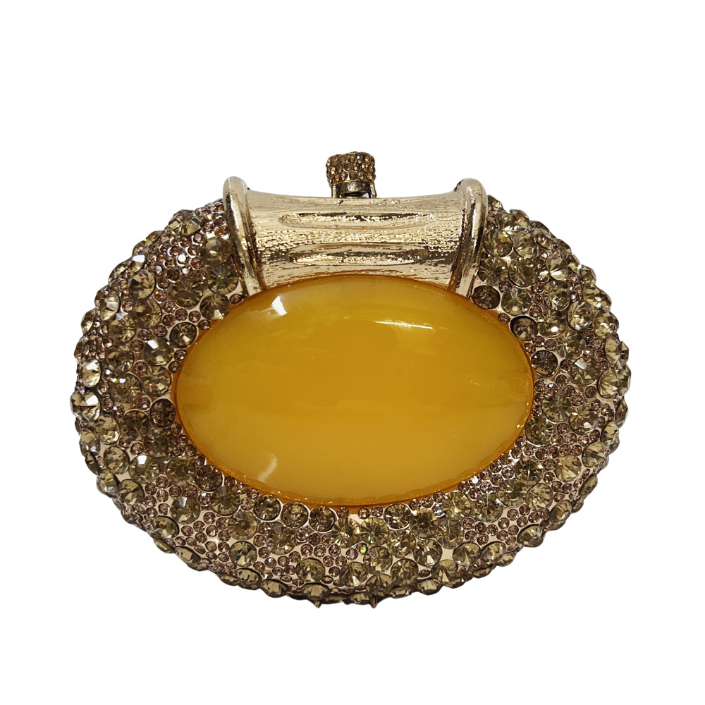 Cross-border nuevo ojo de gato elíptico diamantes bolsas de banquete bolsas de mano diamantes Rhinestone clutch