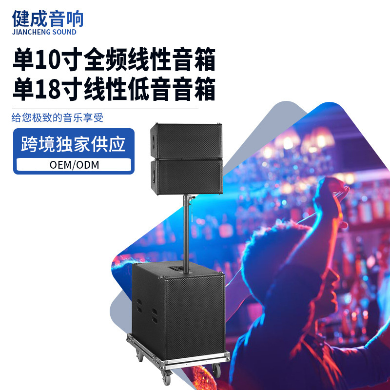 Single 10inch Active Line Matrix Audio Bar Banquet Hall Professional Audio Wedding Concert Rock Audio Set