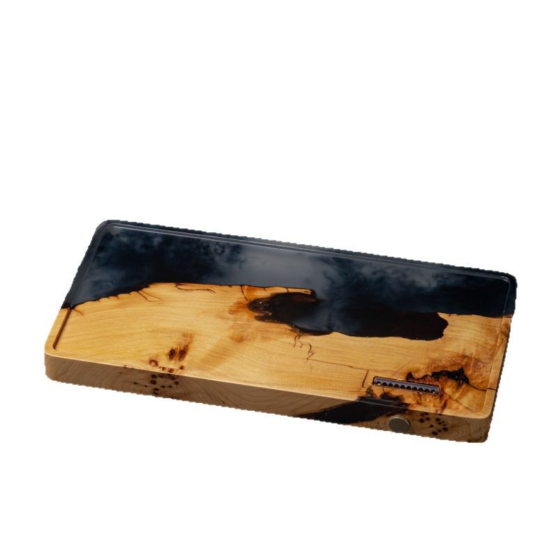 Nuevo estilo chino de madera pequeña bandeja de té rectangular bandeja de té de mano bandeja de té de hotel doméstico
