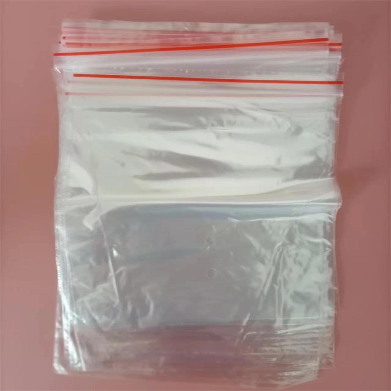 批发红边骨封口袋 蓝色黑色拉骨袋 CPE拉链袋